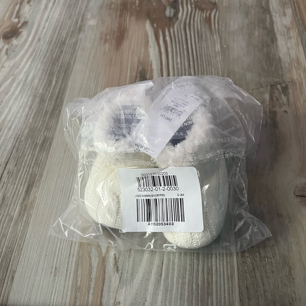 White Baby Booties